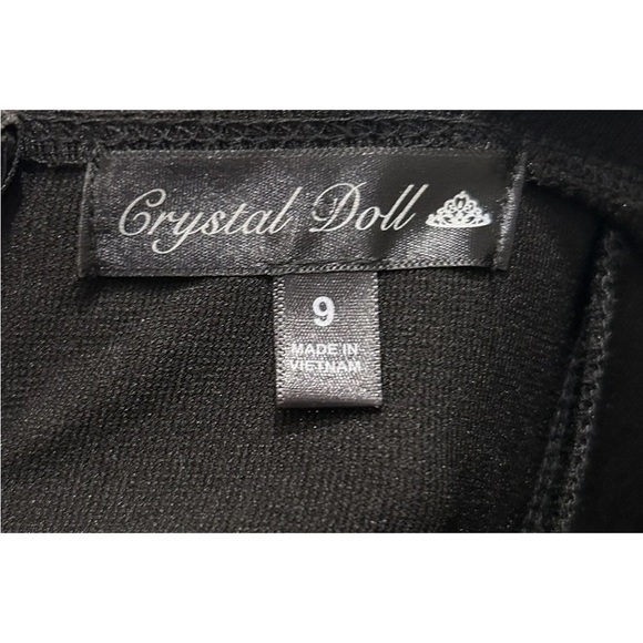 Crystal Doll Little Black Dress SZ 9 f - Picture 3 of 3